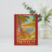 Menton CoTe D'azur Frankrijk Briefkaart (Staand voorkant)