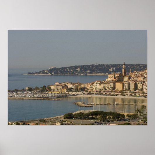 Menton, Cote d'Azur, Frankrijk. Poster (Voorkant)