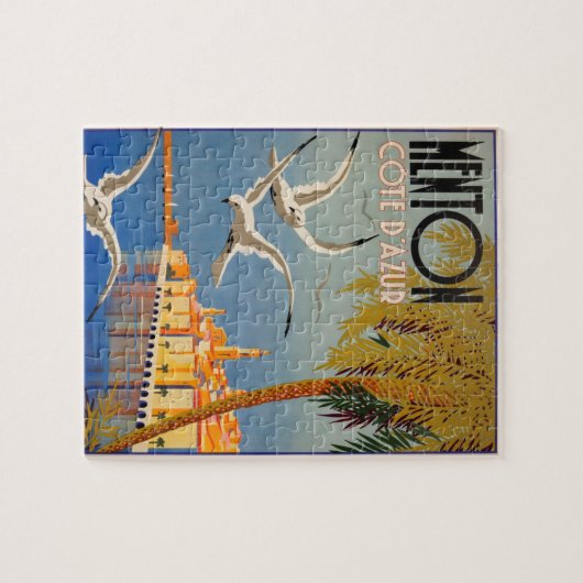  Menton CoTe D'azur Illustration Art Legpuzzel (Horizontaal)