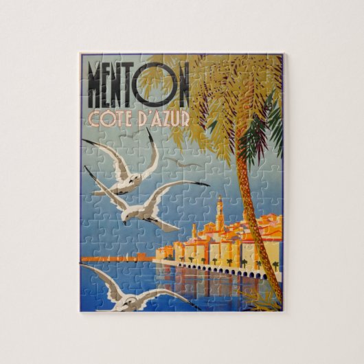  Menton CoTe D'azur Illustration Art Legpuzzel (Verticaal)