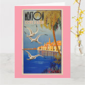  Menton CoTe D'azur Kaart (Gele Bloem)