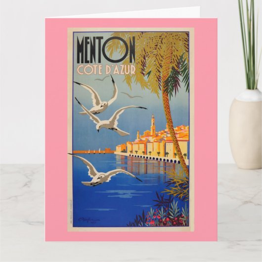  Menton CoTe D'azur Kaart (Voorkant)
