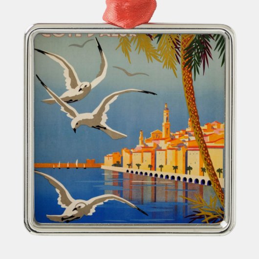 Menton CoTe D'azur Metalen Ornament (Voorkant)