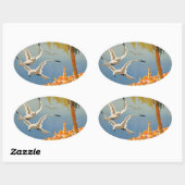 Menton CoTe D'azur Ovale Sticker (Vel)