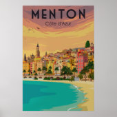 Menton, Cote d'Azur Poster (Voorkant)