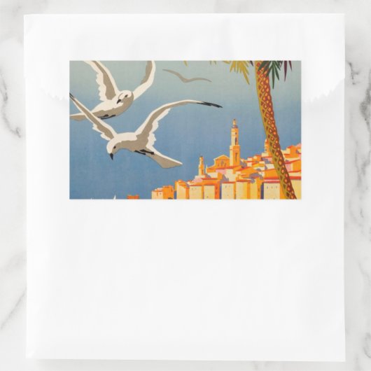  Menton CoTe D'azur Rechthoekige Sticker (Tas)