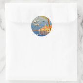Menton CoTe D'azur Ronde Sticker (Tas)