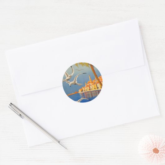 Menton CoTe D'azur Ronde Sticker (Envelop)