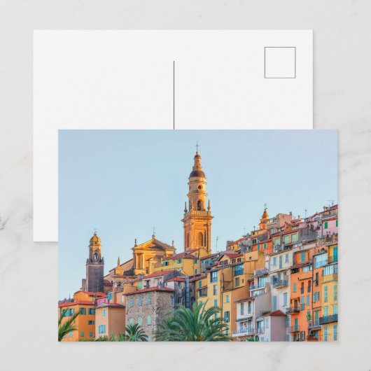 Menton daken briefkaart (Voorkant / Achterkant)