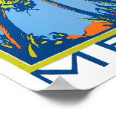 Menton France vintage-reis Poster (Hoek)