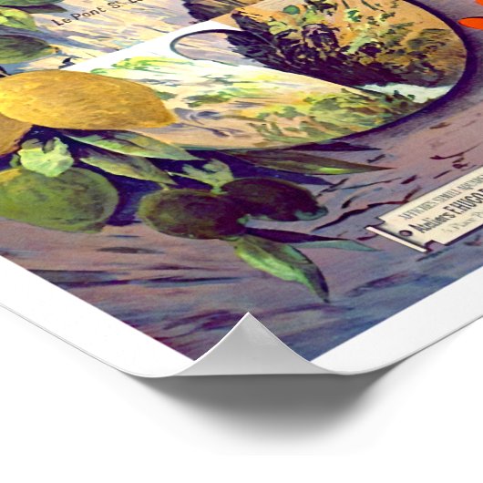 Menton France vintage travel Poster (Hoek)