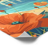 Menton Frankrijk Beroemde Vintage Reisplaats Poster (Hoek)