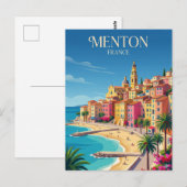 Menton Frankrijk Briefkaart (Voorkant / Achterkant)