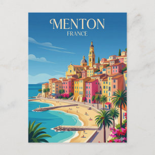 Menton Frankrijk Briefkaart