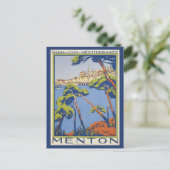  Menton Frankrijk Franse Rivièra Reizen Briefkaart (Staand voorkant)