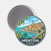 Menton Frankrijk Magneet (Voorkant / Achterkant)