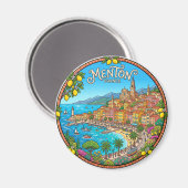 Menton Frankrijk Magneet (Voorkant / Achterkant)