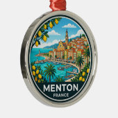 Menton Frankrijk Metalen Ornament (Rechts)
