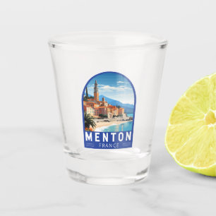 Menton Frankrijk Reizen Kunst Vintage Shot Glas