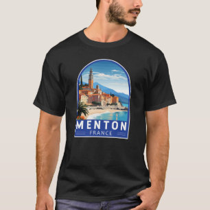 Menton Frankrijk Reizen Kunst Vintage T-shirt