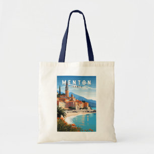 Menton Frankrijk Reizen Kunst Vintage Tote Bag