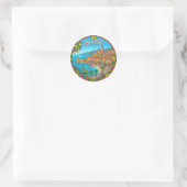 Menton Frankrijk Ronde Sticker (Tas)