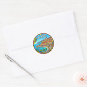 Menton Frankrijk Ronde Sticker (Envelop)