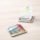 Menton French Riviera bicycle coasters Bier Onderzetter (Rechterzijde)