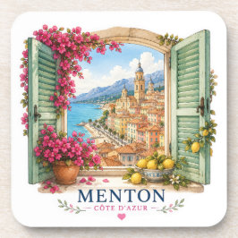 Menton French Riviera coasters Bier Onderzetter