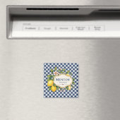 Menton French Riviera Magnet - Blue Lemon (Insitu (Vaatwasser))