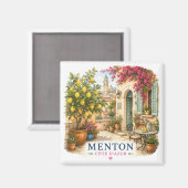 Menton French Riviera Magnet - Patio (Voorkant / Achterkant)