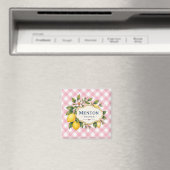 Menton French Riviera Magnet - Pink Lemon (Insitu (Vaatwasser))