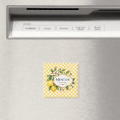 Menton French Riviera Magnet - Yellow Lemon (Insitu (Vaatwasser))