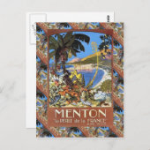 Menton, Le perle de la France Briefkaart (Voorkant / Achterkant)