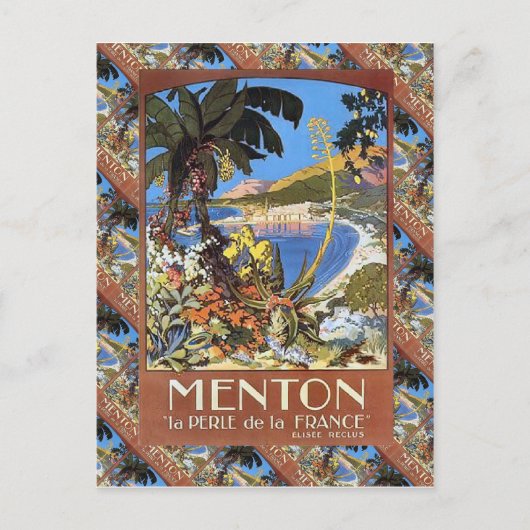 Menton, Le perle de la France Briefkaart (Voorkant)