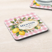 Menton Lemon Cote d Azur coasters Bier Onderzetter (Linkerzijde)