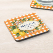 Menton Lemon Cote d Azur coasters Bier Onderzetter (Linkerzijde)
