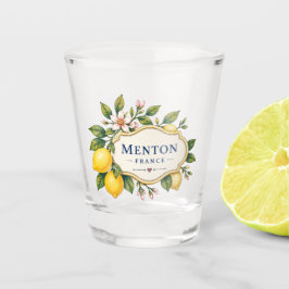 Menton Lemon French Riviera Shot Glass Glas