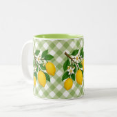 Menton Lemon Two-Tone Mug Tweekleurige Koffiemok (Voorkant links)