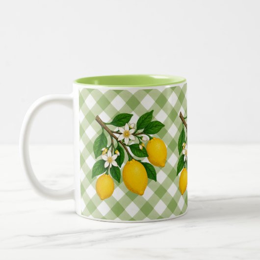 Menton Lemon Two-Tone Mug Tweekleurige Koffiemok (Links)