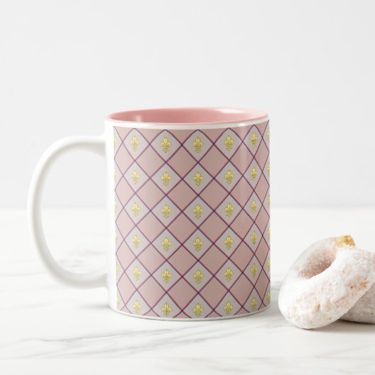 Menton Lemon Two-Tone Mug Tweekleurige Koffiemok (Met donut)