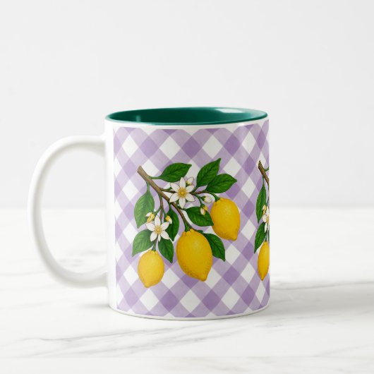 Menton Lemon Two-Tone Mug Tweekleurige Koffiemok (Links)