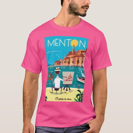 Menton-Poster T-shirt (Voorkant)