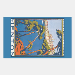 Menton Rechthoekige Sticker