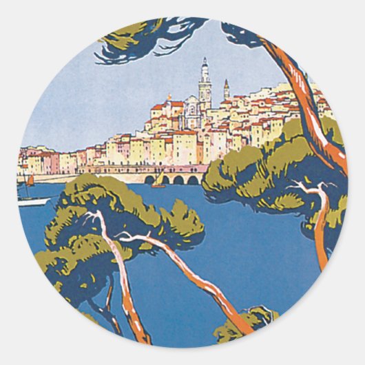 Menton Ronde Sticker (Voorkant)