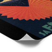 Menton Sa Fete de Nuit French Riviera Briefkaart Poster (Hoek)