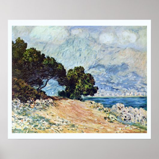 Menton Seen from Cap Martin by Claude Monet Poster (Voorkant)