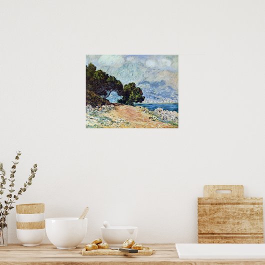 Menton Seen from Cap Martin by Claude Monet Poster (Keuken)