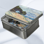 Menton Seen from Cap Martin by Claude Monet Puzzel<br><div class="desc">Menton Seen from Cap Martin (1884) by Claude Monet is a vintage impressionist fine art seascape painting. Trees, the ocean and the coastal shoreline are in the foreground with the town and mountains in the background. A sunny day with some fluffy clouds in the sky. A view of the city...</div>