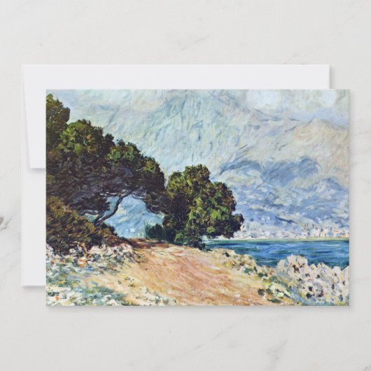 Menton Seen van Pet Martin door Claude Monet (Voorkant)